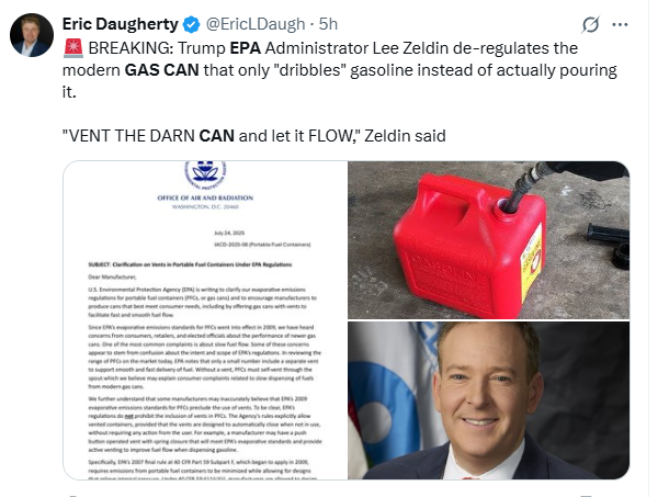 EPA Clarifies Gas Can Regulations: What Manufacturers Need to Know