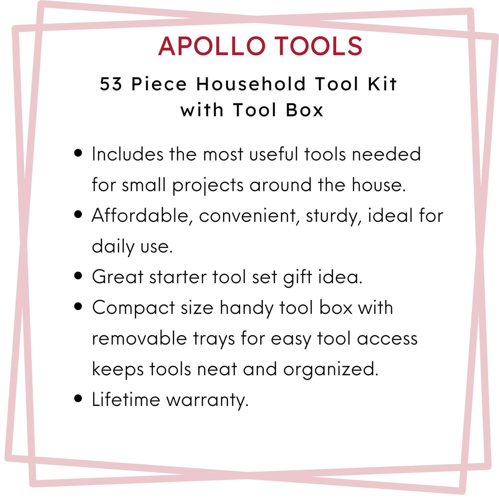 53 Piece Household Tool Box Set