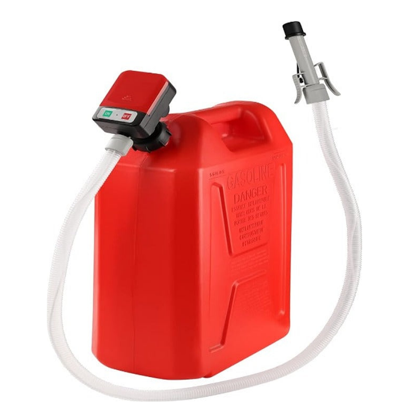 Quick Flow Automatic Fuel Transfer Pump - AA Battery Powered, Gas Pump With Quick ...